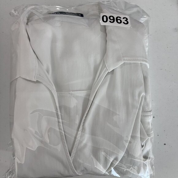 Zara Womens XS White Pleated Wrap Tennis Skort Dress Pickleball Preppy Old Money - Picture 15 of 15